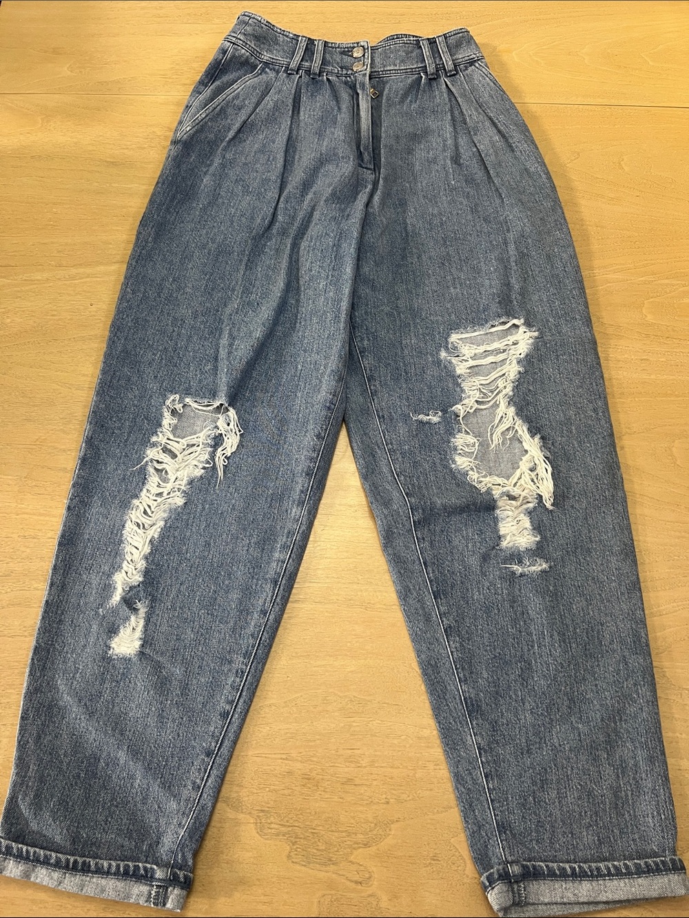 Balmain High-Rise Straight Leg jeans